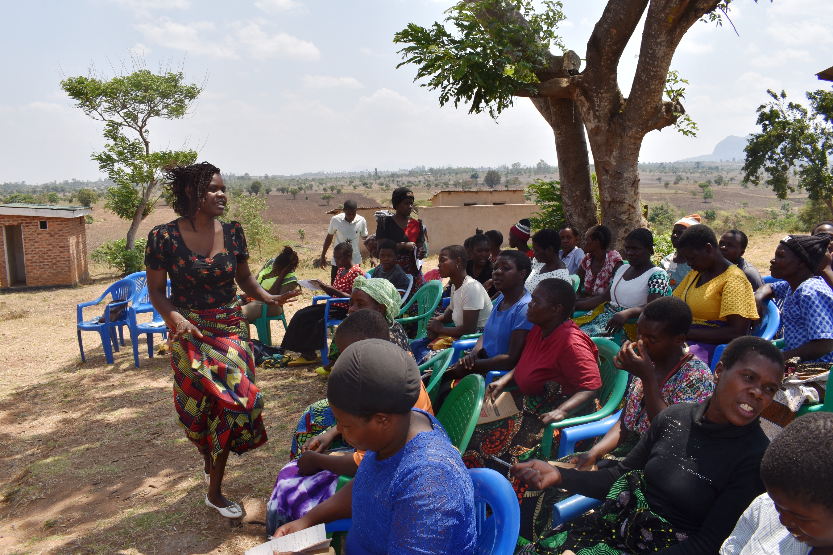 Joshua explaining more about referral pathways to the participants during the training